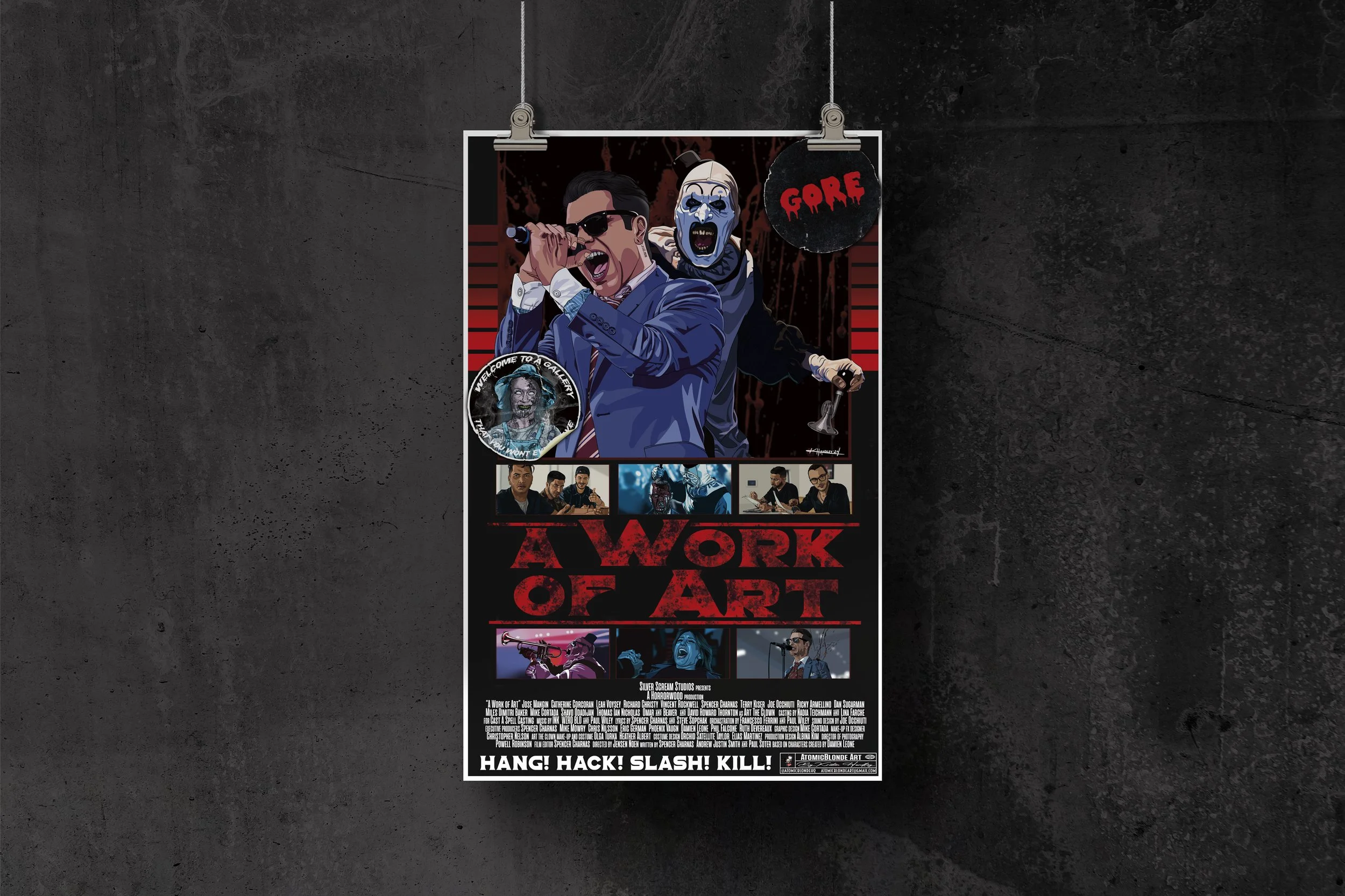 Ice Nine Kills A Work of Art Movie Poster — AtomicBlonde Art